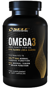 Asendamatud oomega-3-rasvahapped, tugevab immuunsust ja aitab kaasa rasvapõletusele - SELF Omega3 (120 geelkapslit)