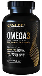 Asendamatud oomega-3-rasvahapped, tugevab immuunsust ja aitab kaasa rasvapõletusele - SELF Omega3 (120 geelkapslit)