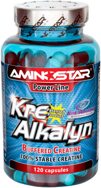 Aminostar Kre-Alkalyn 120 kps - puhverdatud kreatiini monohüdraadi kapslid