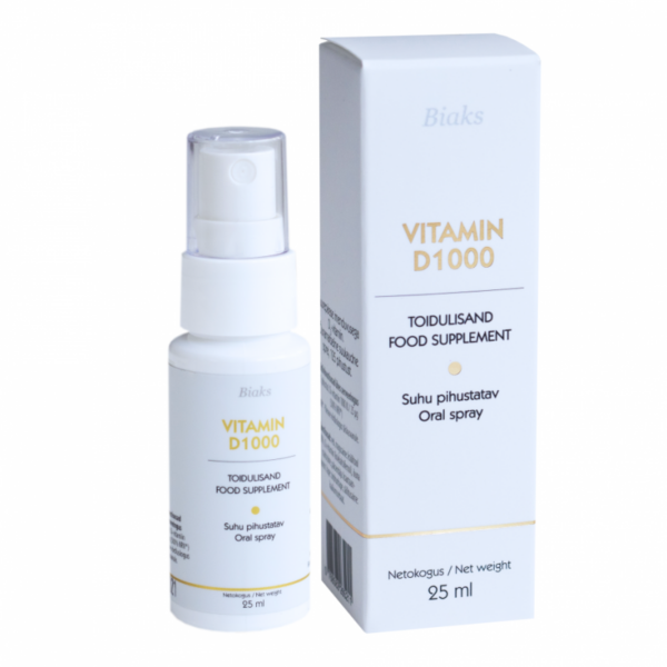 Pihustatav D3-vitamiin - Biaks Vitamin D1000