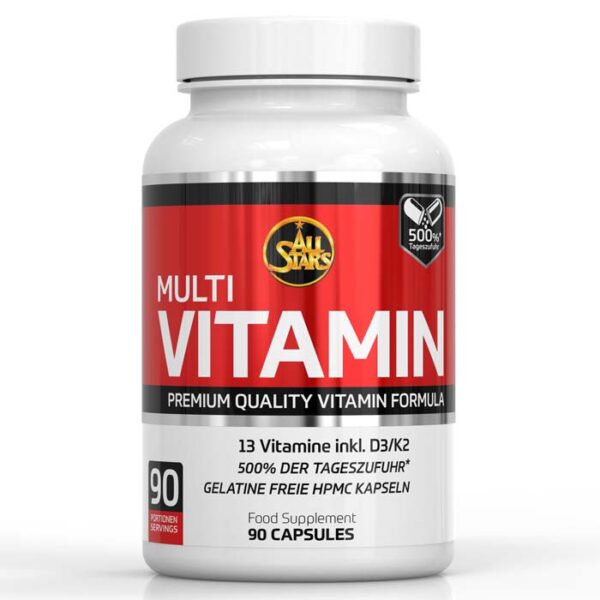 Päevane annus multivitamiine 90 kapslit - All Stars Multi-Vitamin